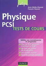 Physique PCSI - Tests de