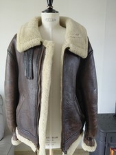 Vintage blouson cuir AVIREX LIMITED JACKET Army Air Force marron