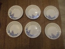 6 Assiettes Plates Sarreguemines U&C céramique art de la table vintage déco