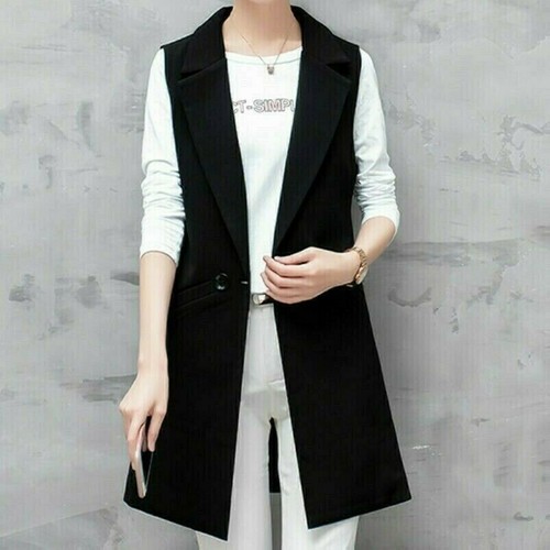 Gilet femme veste longue sans - longue,