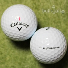 100 Balles De Golf Callaway HEX DIABLO AAA/AAAA Qualité Utilisées Lakeballs