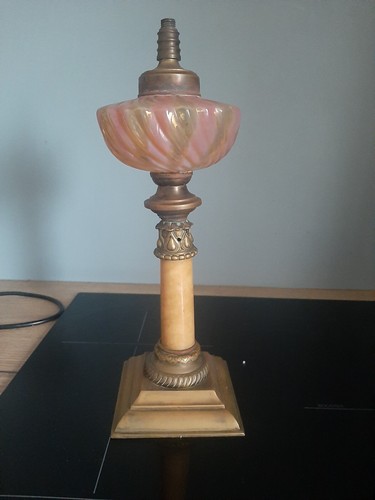 Lampe petrole verre - lampe, irise