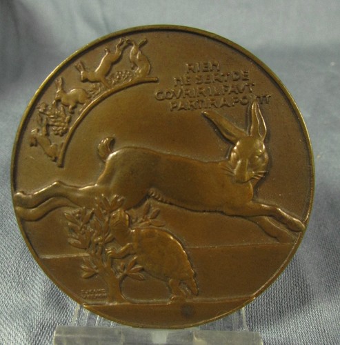 Médaille fables jean - fables, la