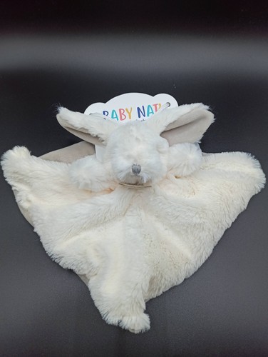 Doudou lapin plat blanc - doudou,