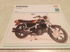 Carte moto Bombardier 500 Can-Am 1976 collection Atlas Canada