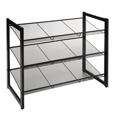 Range-Chaussures en Métal "9 Paires" 73cm Noir