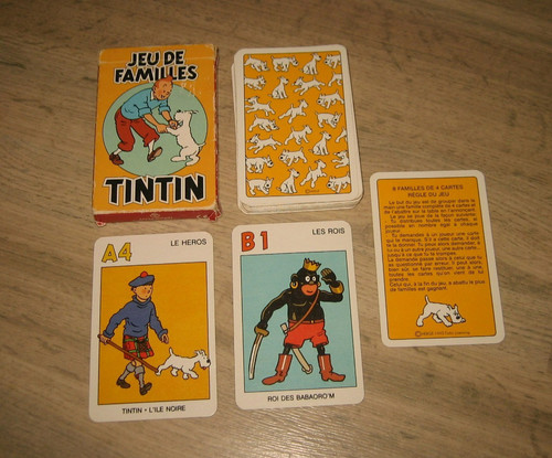 Ancien jeu familles - ancien, tintin