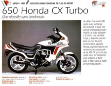 Fiche Moto : HONDA CX 650