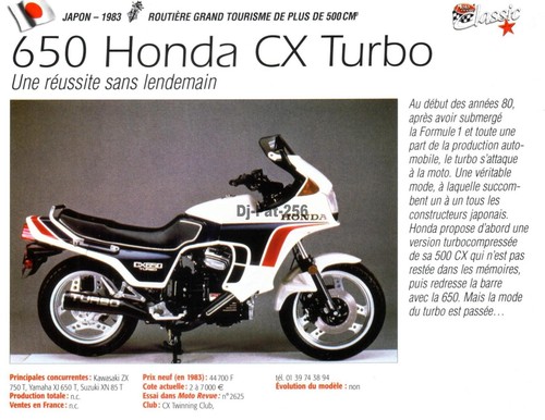 Fiche moto honda cx 650 - :,