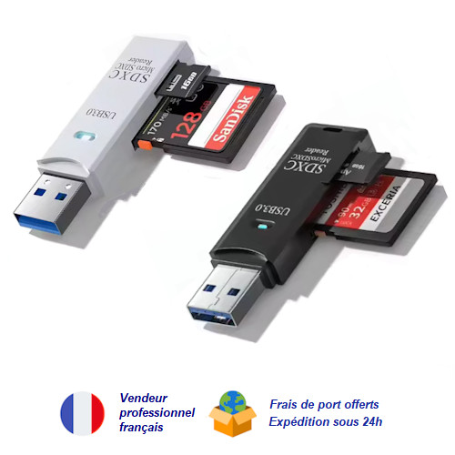 Lecteur carte 1 sd - lecteur, 2
