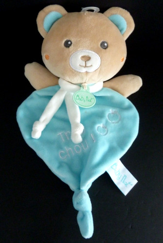 Doudou plat baby - plat, ours