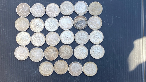 Pieces francs argent - pieces, 1