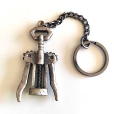 Porte clé tire bouchon en