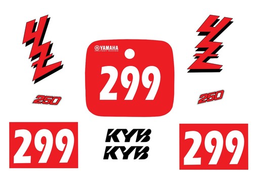 Yamaha 250 1989 decal - 250,