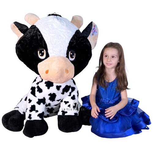 Peluche vache carol 90cm - peluche,