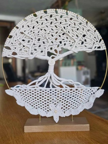 Arbre vie macramé fait - vie,