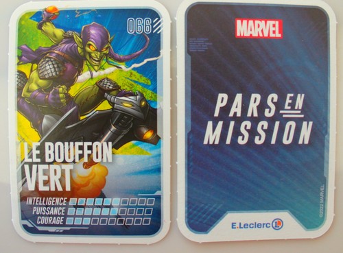 Carte marvel pars - marvel, en
