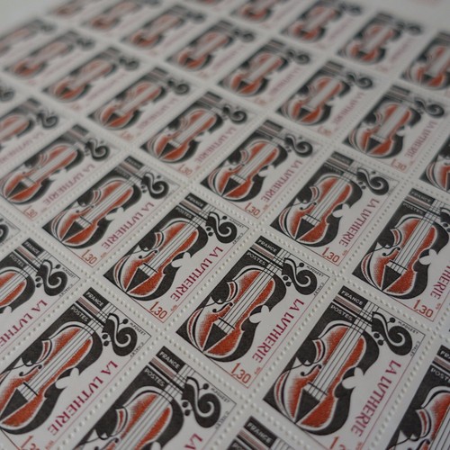 Feuille timbres métiers - timbres,