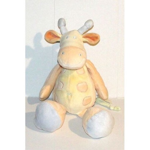 Doudou girafe vache crème - vache,