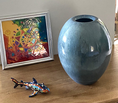 Grand vase céramique ovoïde
