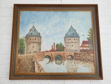 Grand tableau vintage - , huile