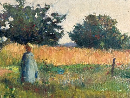 Tableau ancien paysage - tableau,
