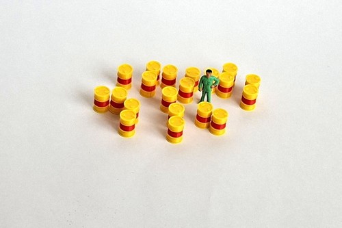 Lot fûts jaunes rouges - lot, 20