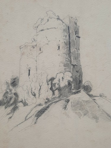 Paysage ruines tour - ruines, chateau