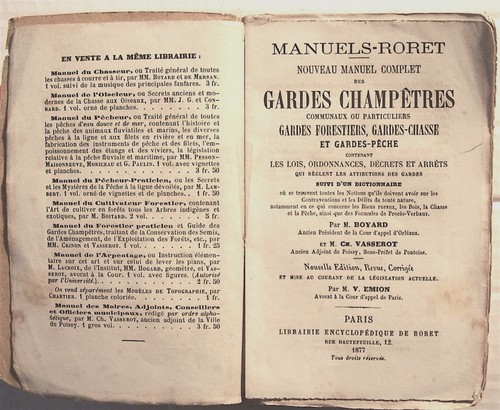 Roret 1877 manuel complet - 1877,