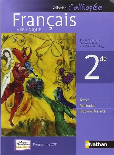 Français 2de programme - 2de,
