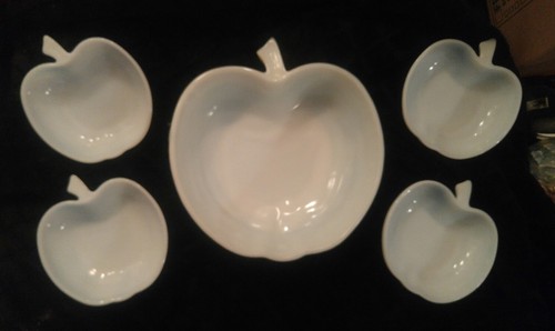 Piece vintage white frosted - piece,