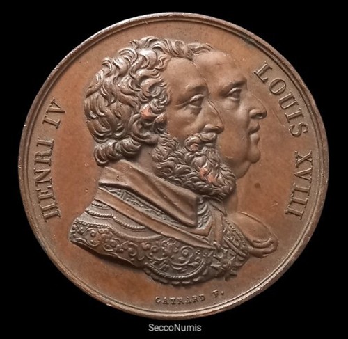 Louis xviii médaille - louis,