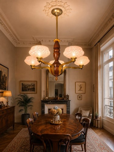 Lustre art déco français - art,