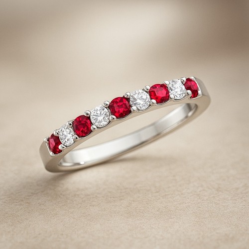 Bague rubis diamants - bague,