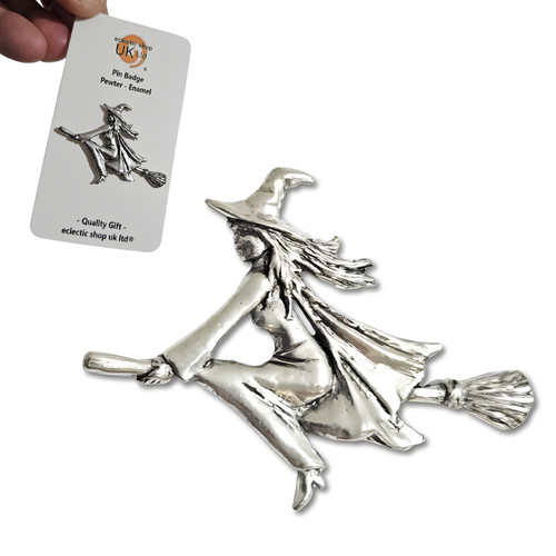 Broche sorcière balai - broche,