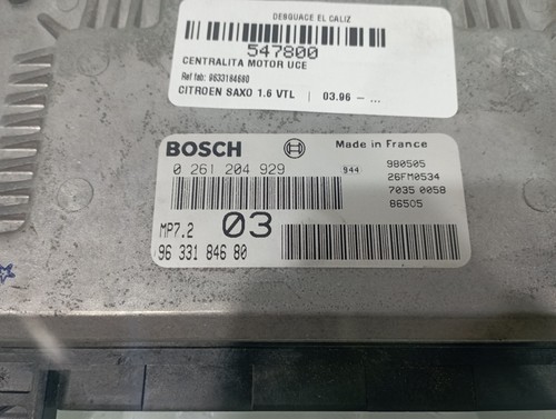 9633184680 boîtier moteur uce