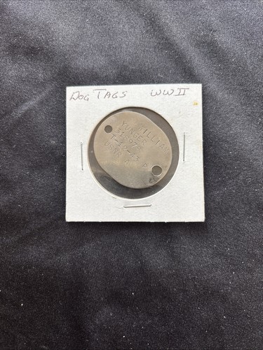 Ww2 navy dog tag - tag, plaque
