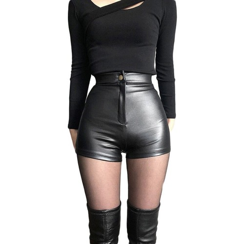 Femmes faux cuir short - femmes,