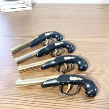 Lot de 4 briquets vintage pistolet – Forme arme ancienne kitsch 70