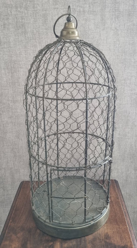 Ancienne cage oiseaux - ancienne, à