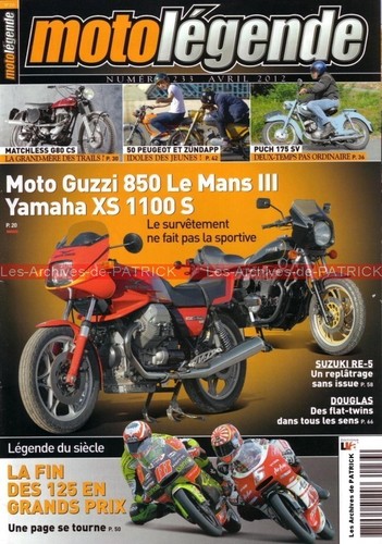 Moto legende 233 guzzi 850 - 233,