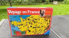 RAVENSBURGER JEU DE SOCIETE VINTAGE VOYAGE EN FRANCE PIERRE BONTE TBEB