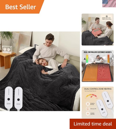 Heated blanket king 100 - 100"x90",