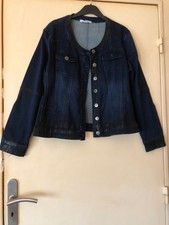 Blouson en jean col rond Fred