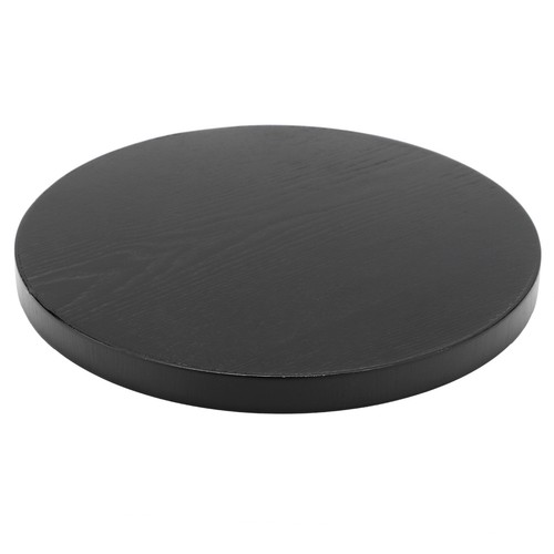 Plateau rond bois - rond, noir