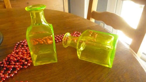 Flacons anciens verre - en,