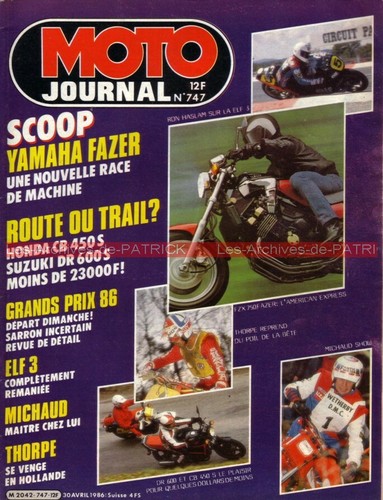 Moto journal 747 yamaha fzx - ,