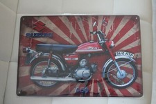 plaque publicitaire moto