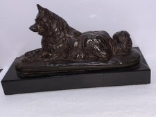 sculpture représentant un chien signé E .Frémiet ,