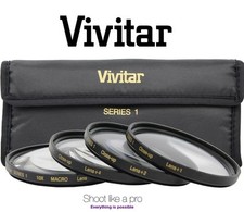 4Pc Vivitar Close Up Macro +1/+2/+4/+10 Lens Set For Fujifilm X-Pro1